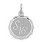 Sterling Silver Sweet Sixteen Disc Charm Birthday Jewerly 22mm x 16mm